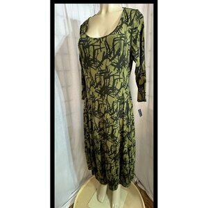 Truth + Style Women Regular Printed or Solid Knit Bubble Hem Dress Size M #1458